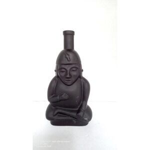 Aztec‎ Mayan Style Bottle Statue Figurine Decor Art Sculpture Black